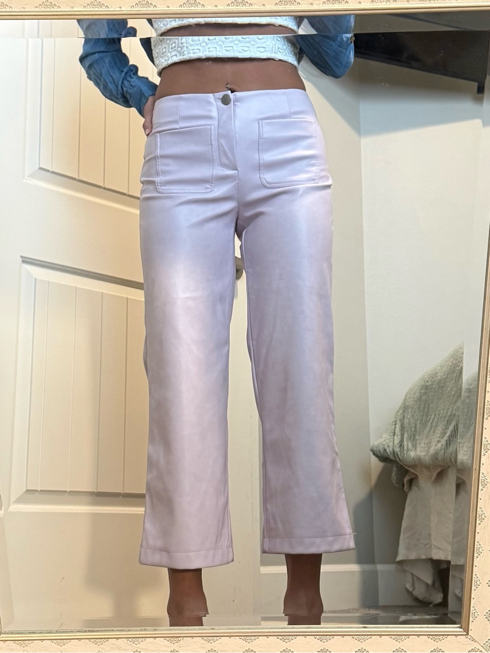 bagatelle Pastel Lilac Wide-Leg Pants